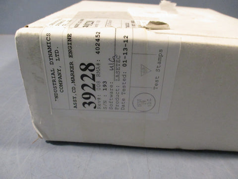 INDUSTRIAL DYNAMICS CIRCUIT BOARD, CD, MARKER ENGINE 39228