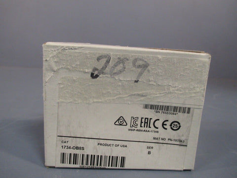 ALLEN-Bradley POINT I/O 8 Point Digital Output Module SER. B 1734-OB8S SEALED