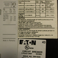 Eaton NZMB2-A63-BT-NA Circuit Breaker Moeller Series 3 Pole 63A 440VAC
