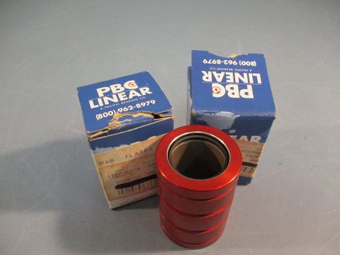 Lot of (2) PBC Bearings Linear Bearing FLA16S
