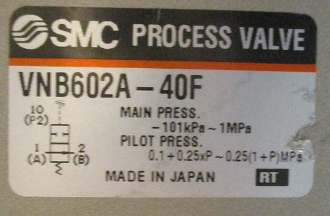 SMC VNB602A-40F Process Valve 2 Port Valve For Flow Control VNB Series