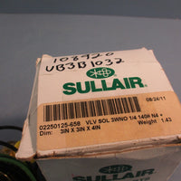 SULLAIR Solenoid Valve 02250125658 110120V 0140PSI 1/4"