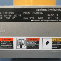 Sumitomo Drive Tech. Gearbox RNYJS1220Y5, .536 HP RPM 1750