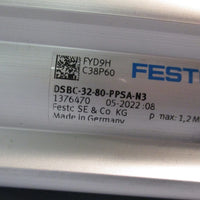 FESTO ISO Cylinder DSBC3280PPSAN3 1376470