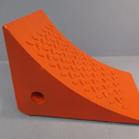 Wheel Chock 4W941, Wedge, Molded Urethane 8" WD x 8" HT x 11" D
