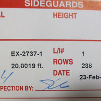 Intralox 2400 Series Grey Acetal Raised Rib Conveyor Belt 20.0019'Lx14"W 238 Row