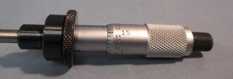 Starrett Micrometer Head 0-1/2" Range No. 261 Athol, Mass U.S.A w/Roller Bearing