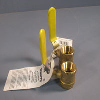 Lot of (2) Watts 1/2" Brass Ball Valve FBV3C Sku# 0547102