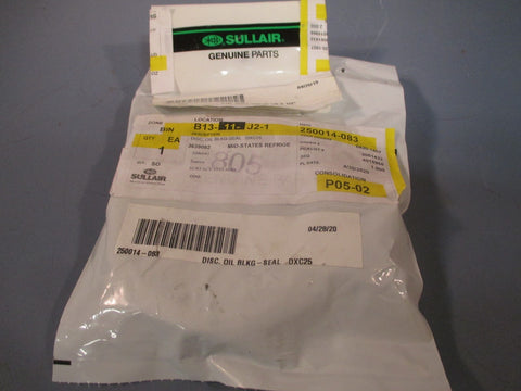 Genuine Part by SULLAIR DISC, OIL BLKGSEAL DXC25 250014083