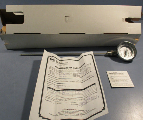 Tel Tru Thermometer BC35OR 1/2" Npt 15" Stem 0/250 Fc Adj Angle