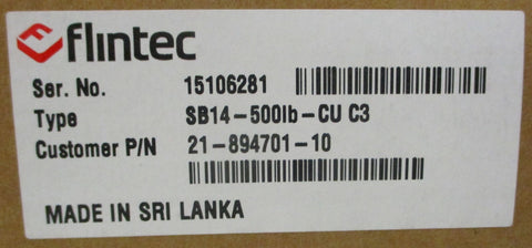 Flintec SB14-500lb-CU C3 Load Cell 500LB Capacity 5-15 VDC New