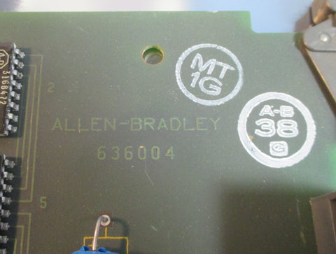 Allen Bradley 63600401 AC 120 V Input Module Rack Mount Card Used