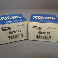 LOT OF TWO MARTIN JAW COUPLING ML099 1 1/4