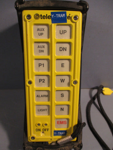 TELEMOTIVE Crane Hoist Remote Pendant Model# 10K12SM01MG