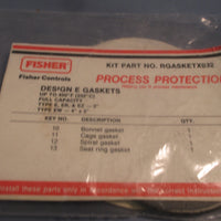 Fisher Controls Design E Gaskets Type E, ER & EZ 2", EW 4"x2" Part# RGASKETX032