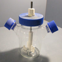 Bellco Heavy Glass Vessel 250 ml Micro Carrier Spinner Flask With Caps
