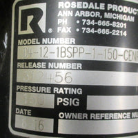 Rosedale Duplex Vessel 1 Cartridge Filter Strainer D4121BSPP1150CENPBDPS