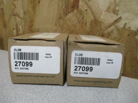 Banner OmniBeam Timing Module 27099 (Lot of 2) Model OLM8