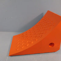 Wheel Chock 4W941, Wedge, Molded Urethane 8" WD x 8" HT x 11" D