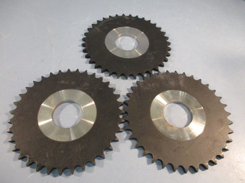 Lot of (3) Martin Sprocket 50 35 Roller Chain Sprocket, 50 Chain, 35 Teeth