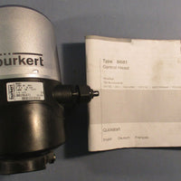 Burkert 8681 Control Head 00196471 120V AC 2.58 bar 55°C Max 8" Length