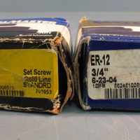 LOT OF (2) SEALMASTER ER-12 INSERT BEARING 3/4" 701053