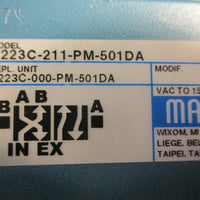Mac 6223C-211-PM-501DA Solenoid Valve 150 PSI 24 VDC 6 W PME-501DAAG
