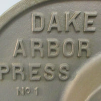 Dake Single Leverage No. 1 Arbor Press Model 101 3 Ton Capacity 901006