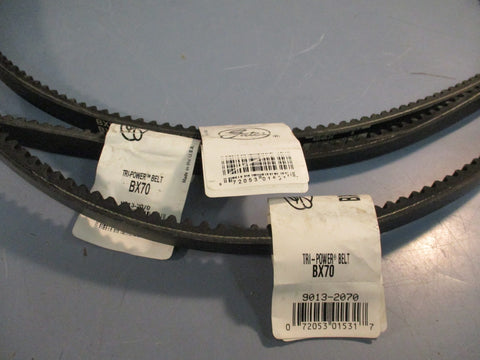 Lot of (3) Gates BX70 Tri-Power Cogged V-Belt 9013-2070