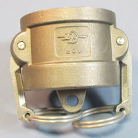 PT Coupling 20V & 20A 316SS Stainless Adapter w/ Cam & Groove Cap NWOB