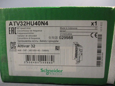 Schneider Electric Altivar 32 AC Speed Drive ATV32HU40N4