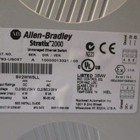 Allen Bradley Stratix 2000 Unmanaged Ethernet Switch 5 Ports Ser. A 1783US05T