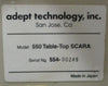 Adept Technology 550 Table-Top SCARA Robot Arm 4-Axis Scara 550