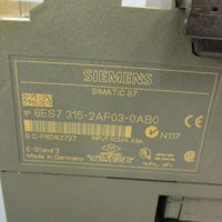 Siemens SIMATIC S7-300 6ES7 315-2AF03-0AB0 Controller Module