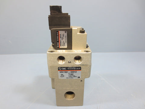 SMC VEX1501045TZ Regulator Valve w VO3075TZ Solenoid Valve 24V VDC