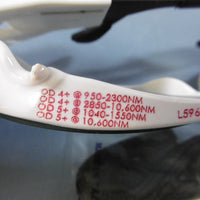 UVEX L596S Laser Glasses White With Case + Safety Cord