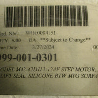 Elwood Gettys M4242D11212AF Step Motor 3.6VDC 6.1A 5/8" Shaft Dia