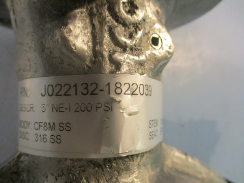 DEMCO Cameron J0221321822039 Butterfly Valve 5" NEI 200 PSI