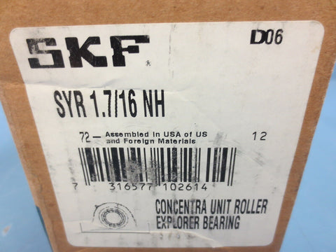 SKF SYR1.7/16NH SYR-1.7-16-NH Pillow Block Bearing