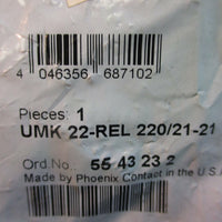 Phoenix Contact UMK 22REL 220/2121 Relay NEW