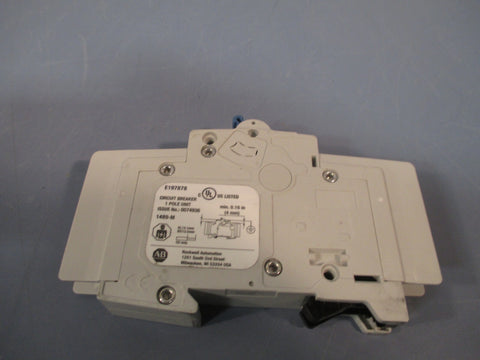 Allen Bradley 1 Pole 15 Amp Circuit Breaker Ser. D 1489M1C150