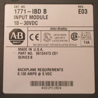 Allen Bradley 1771IBD B Rev. E03 Input Module 10  30VDC Series B Used