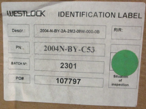 Westlock 2004N-BY-C53 Accutrack Dual Display Monitor 15A 125/250VAC