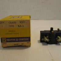 Square D Contact Block KA-3 Ser. C Class 9001 New LOT OF SIX