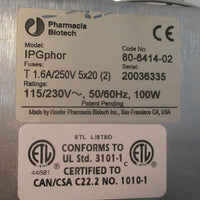 Pharmacia Biotech IPGphor 80-6414-02 Isoelectric Focusing System 115/230V Used