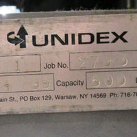 Unidex 500 Lb Lift Table Bench 36 x 351/2" Top, 2745" Adjustable Height