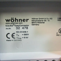 Wohner 32478 EQUES EasyConnector Mounting Rail NEW LOT OF FOUR