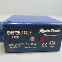 HYDE PARK SUPERPROX ULTRASONIC SENSOR 50/60HZ 100-240VAC 30mA SM572B-114LE