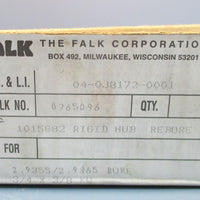 Falk 765096, 1015G82 Rigid Hub Rebore 2.9355/2.9365 Bore 1203681