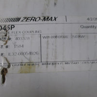 ZeroMax C045P Flex Coupling  New